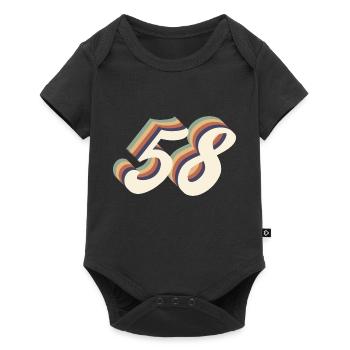 58th anniversary vintage - Baby Premium short-sleeve bodysuit - black - Front