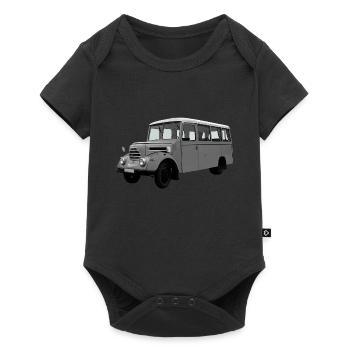 Bus Garant Robur Zittau DDR Oldtimer Ostalgie - Baby Premium Kurzarmbody - Schwarz - Vorne