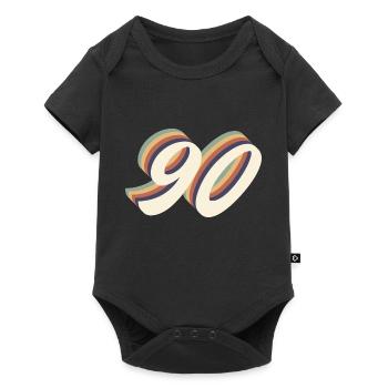 90th anniversary vintage - Baby Premium short-sleeve bodysuit - black - Front