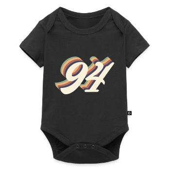 Vintage 94th anniversary - Baby Premium short-sleeve bodysuit - black - Front