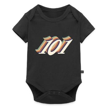 Jahrgang zum 101-jährigen Jubiläum - Baby Premium Kurzarmbody - Schwarz - Vorne