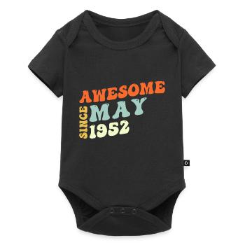 Groovy 71 ans Génial Depuis mai 1952 71ème - Body à manches courtes Premium Bébé - noir - Devant