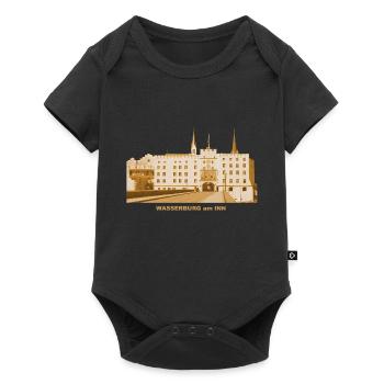 Wasserburg am Inn Brucktor Rosenheim Upper Bavaria - Baby Premium short-sleeve bodysuit - black - Front
