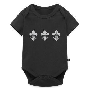 Fleur de Lys / 3 - Body à manches courtes Premium Bébé - noir - Devant