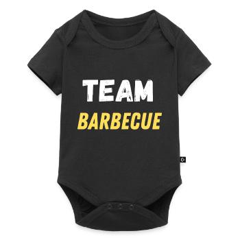 team barbecue - Body à manches courtes Premium Bébé - noir - Devant