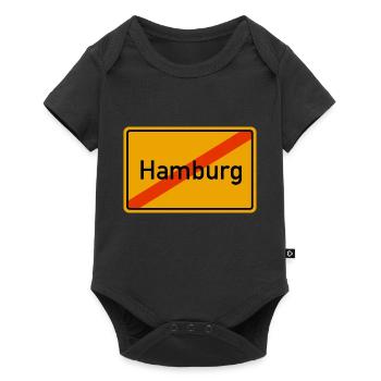 Hamburg Ortsausgang - Baby Premium Kurzarmbody - Schwarz - Vorne