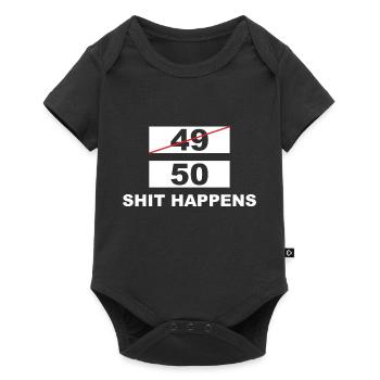 Lustiger Spruch Witzig Humor Geschenkidee - Baby Premium Kurzarmbody - Schwarz - Vorne