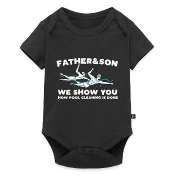 father son we show you Design for a swim jokes fan - Baby Premium short-sleeve bodysuit - black - Front