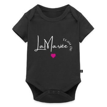 Team de la mariée - Body à manches courtes Premium Bébé - noir - Devant
