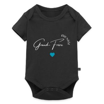 Bientôt grand frère - Body à manches courtes Premium Bébé - noir - Devant