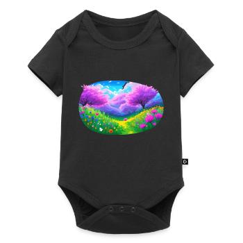 Go outside and play - Baby Premium short-sleeve bodysuit - black - Front