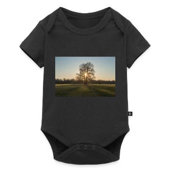 Entre les deux - Body à manches courtes Premium Bébé - noir - Devant