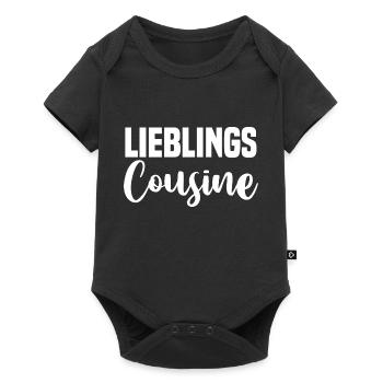 Lieblings Cousinee - Baby Premium Kurzarmbody - Schwarz - Vorne