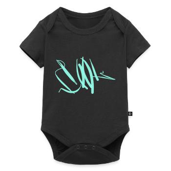 Hooded sweater with the inscription COOL - Baby Premium short-sleeve bodysuit - black - Front