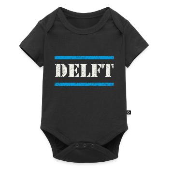 Delft - Baby Premium short-sleeve bodysuit - black - Front