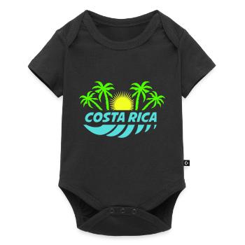 Costa Rica - Baby Premium short-sleeve bodysuit - black - Front