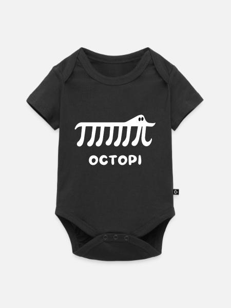 Lustiges Pi Mathematik Design - Octopi mathe - Premium kortærmet baby-body - sort