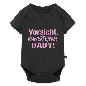 Baby Spruch - Baby Premium Kurzarmbody - Schwarz - Vorne