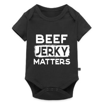 Beef Jerky Matters Meat Lover Dried Meat - Baby Premium short-sleeve bodysuit - black - Front