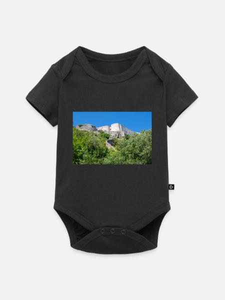 Festung Knin (Kninska tvrđava) Kroatien - Baby Premium Kurzarmbody - Schwarz