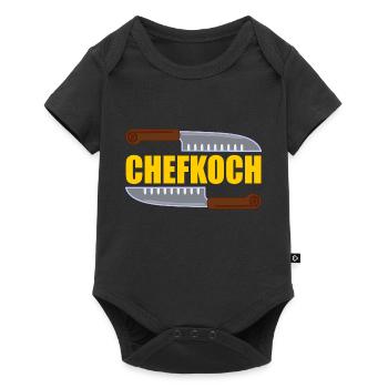 Chefkoch - Baby Premium Kurzarmbody - Schwarz - Vorne
