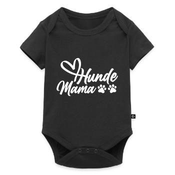 Hunde Hundefreund Haustier - Baby Premium Kurzarmbody - Schwarz - Vorne