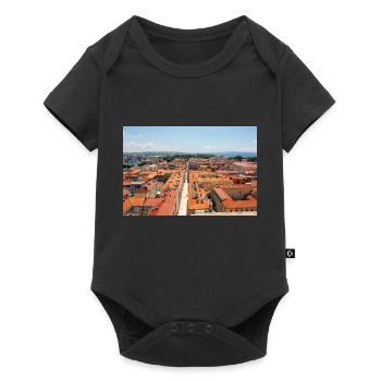 paysage urbain vieille ville Zadar dans l’état de Zadar - Body à manches courtes Premium Bébé - noir - Devant