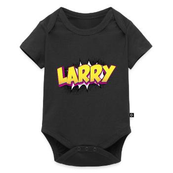 Larry Nom personnalisé Style bande dessinée Pop Art, Larry - Body à manches courtes Premium Bébé - noir - Devant