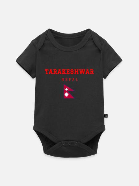 Tarakeshwar Nepal - Baby Premium Kurzarmbody - Schwarz