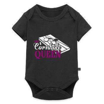 Cornhole Queen Bean Bag Toss Player - Baby Premium short-sleeve bodysuit - black - Front