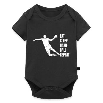Handball handball player handball team handball fan - Baby Premium short-sleeve bodysuit - black - Front