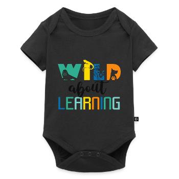 Wild About Learning Teacher School Pre-K Animal - Body à manches courtes Premium Bébé - noir - Devant