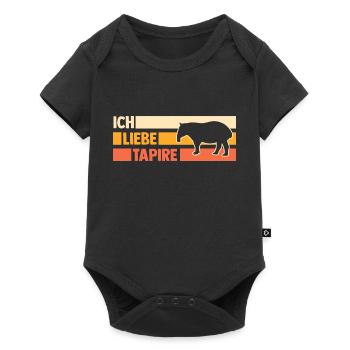 Tapir - Baby Premium Kurzarmbody - Schwarz - Vorne