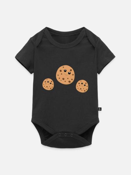 Cookies - Baby Premium Kurzarmbody - Schwarz