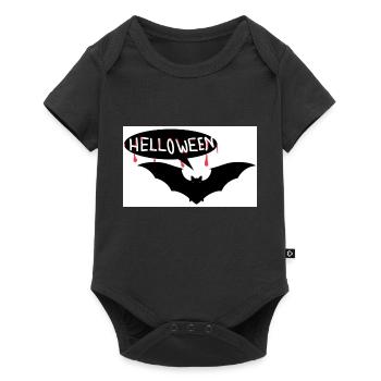 Chauve-souris d’Halloween - Body à manches courtes Premium Bébé - noir - Devant