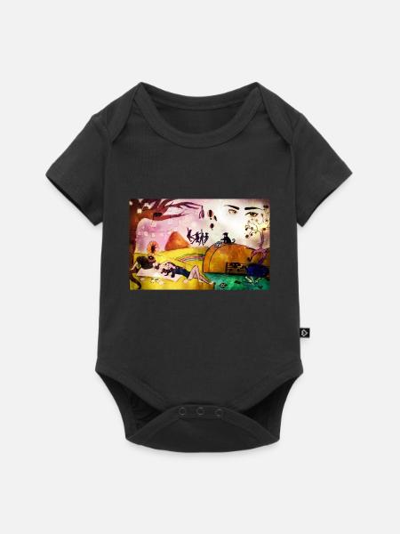 abstract art - Baby Premium short-sleeve bodysuit - black