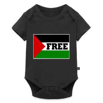 Free palestine - Body à manches courtes Premium Bébé - noir - Devant
