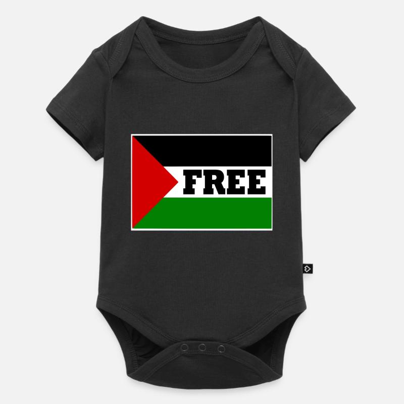Free palestine - Body à manches courtes Premium Bébé - noir