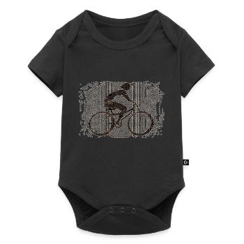 Cycliste - Body à manches courtes Premium Bébé - noir - Devant