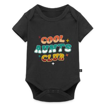 Cool Aunts Club Groovy Retro Aunt Mother's Day - Baby Premium short-sleeve bodysuit - black - Front