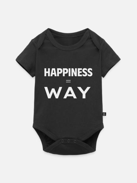 Glücks-WEG - Baby Premium Kurzarmbody - Schwarz