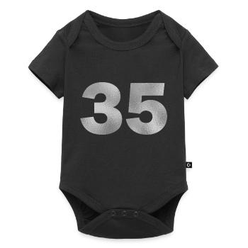 Anniversaire 35 ans - Body à manches courtes Premium Bébé - noir - Devant