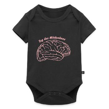 Denken Studieren Lehrershirt - Baby Premium Kurzarmbody - Schwarz - Vorne