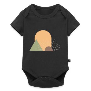 Boho Sonne - Baby Premium Kurzarmbody - Schwarz - Vorne