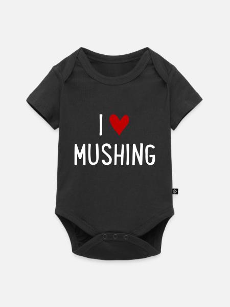 Mushing - Baby Premium Kurzarmbody - Schwarz