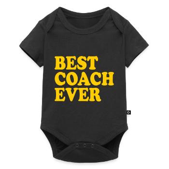 Best coach ever - Baby Premium short-sleeve bodysuit - black - Front