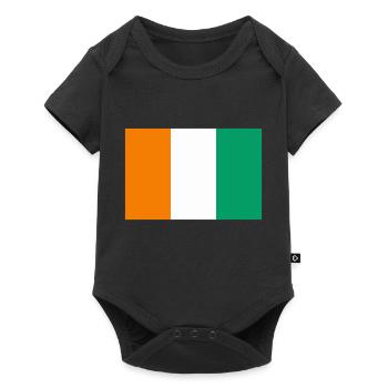 Ivory Coast / Drapeau Côte d’Ivoire - Body à manches courtes Premium Bébé - noir - Devant