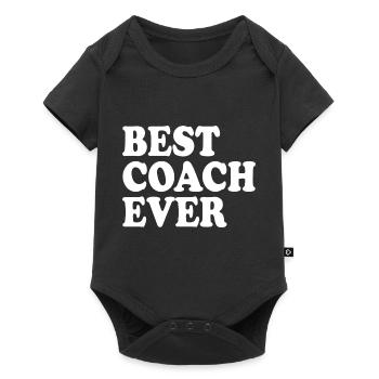 Best coach ever - Baby Premium short-sleeve bodysuit - black - Front