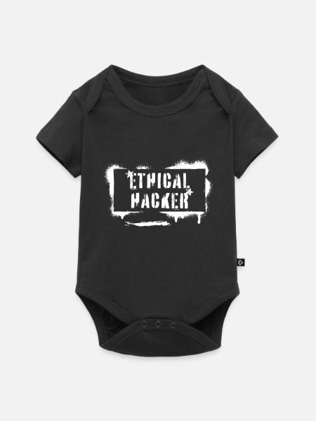 Ethischer Hacker White Hat Cybersicherheit - Baby Premium Kurzarmbody - Schwarz