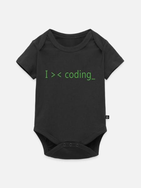 Ich liebe es, Programmierer zu programmieren - Baby Premium Kurzarmbody - Schwarz